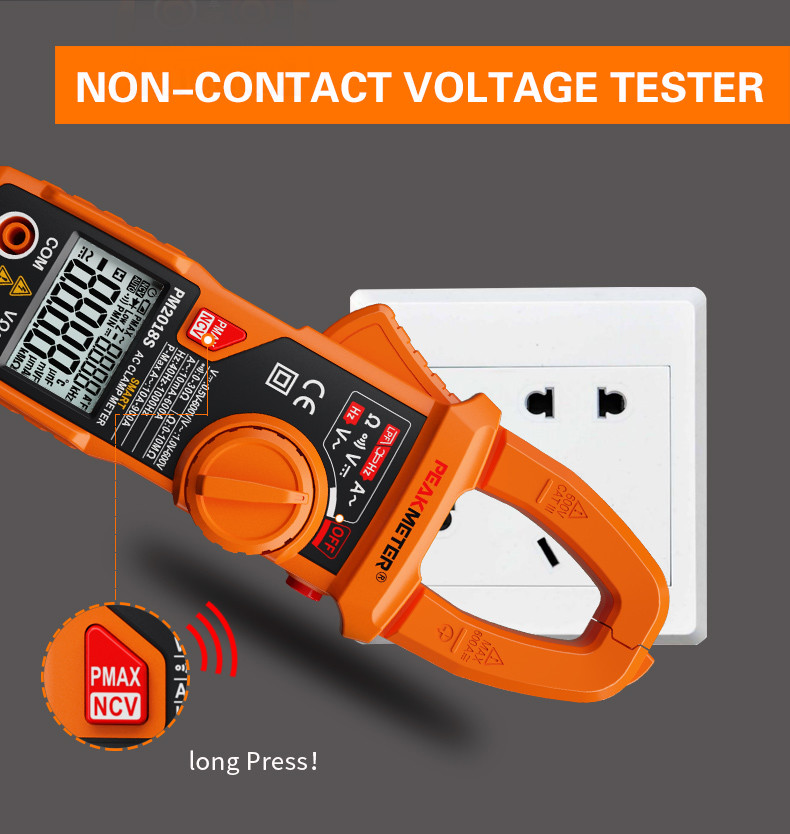 Digital Clamp Meter Multimeter , AC Current , AC Voltage , Resistance And Continuity Measurement