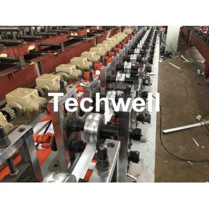  PLC Frequency Control PU Foam Roller Shutter Slat Machine With Guiding Column Forming Frame Structure Manufactures