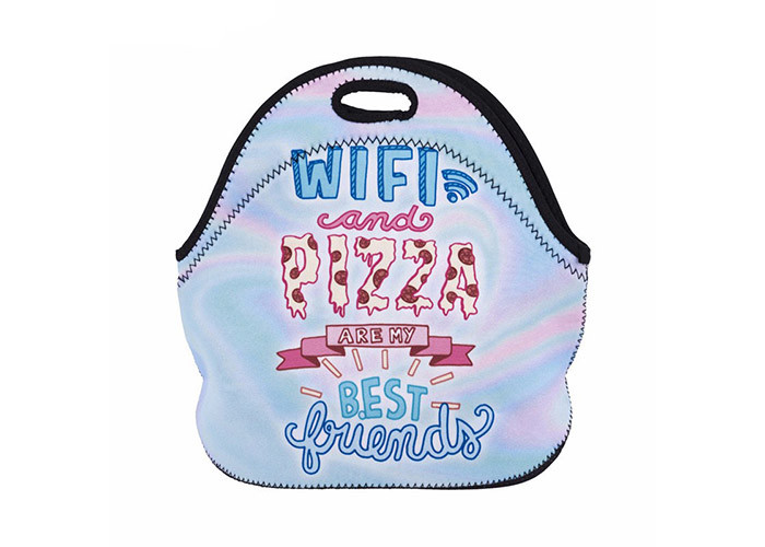 Personalized Large Insulated Lunch Bag , Thermal Lunch Tote Bags Neoprene Durable