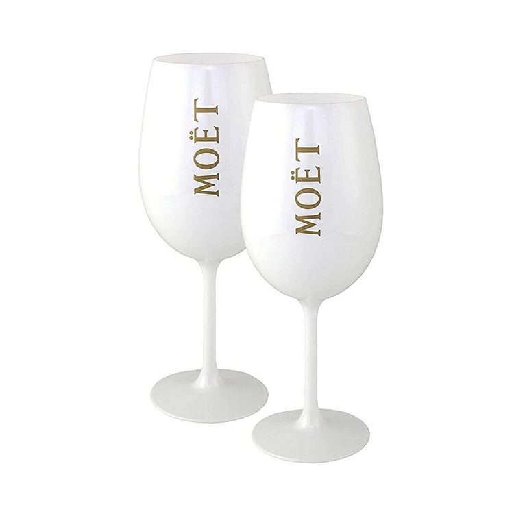 Moet Ice Imperial Branded Wine Accessories Clear BPA Free Tritan Plastic Glasses