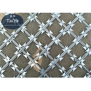 BTO22 Square Diamond Welded Razor Wire Mesh Fence Hot Dipped Galvanized