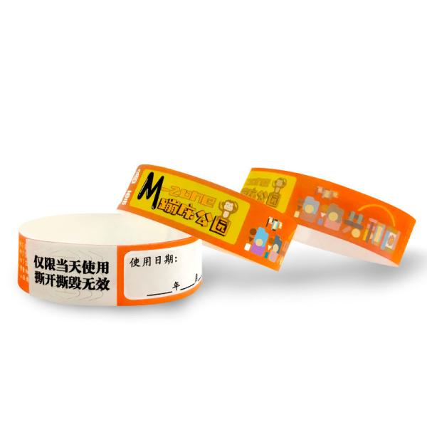 Cheap Waterproof Sweat Resistant Tyvek Event Wristbands Scan The Barcode Events