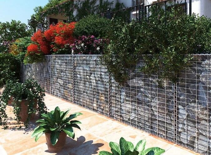 ISO14001 2x1x0.5m Gabion Welded Wire Mesh 4mm Gabion Baskets
