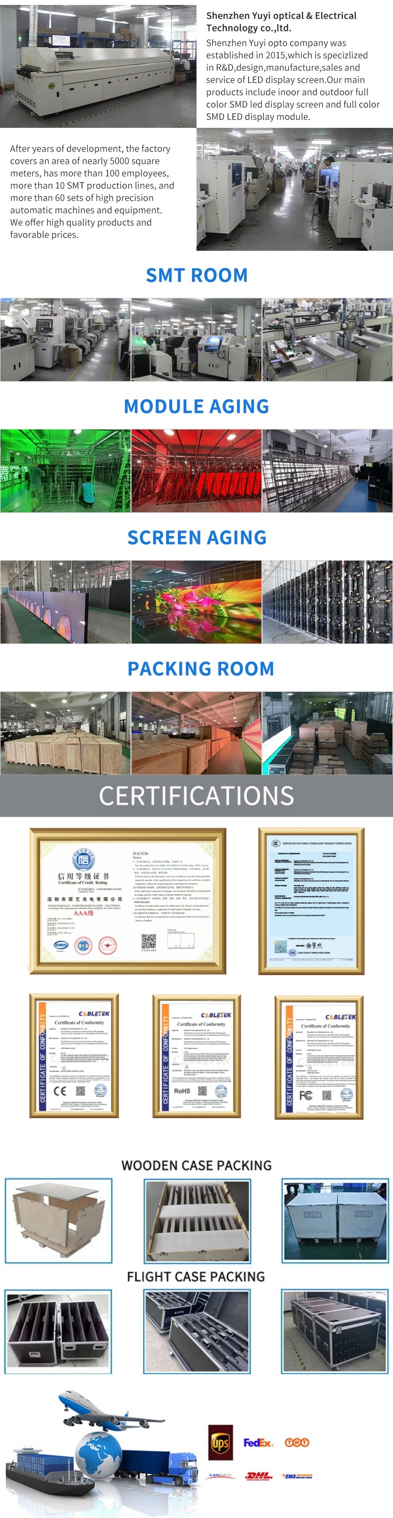 640*640mm 640*480mm Indoor LED Screen Display Panel 1600cd/Sqm Brightness