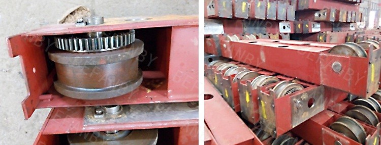 double girder crane wheel block with shaft