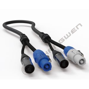 XLR Female and Male Powercon Combination Cable 5pin DMX SJT Signal and Power in