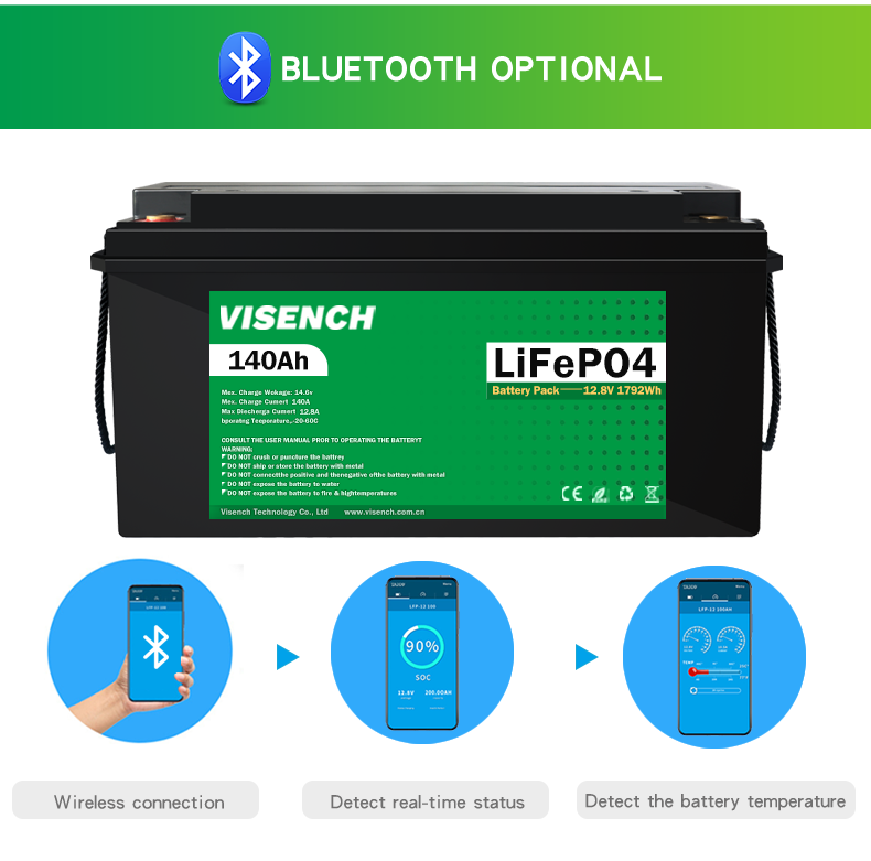 VS12.8-140 Custom LiFePO4 Battery Pack 12.8V 140Ah 5000 cycles CE RoHs MSDS UN38.3