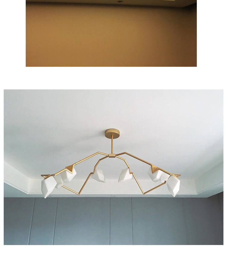 Luxurious Gold Chandeliers Peach Living Room Restaurant Indoor Decor Seed Chandelier(WH-MI-333)