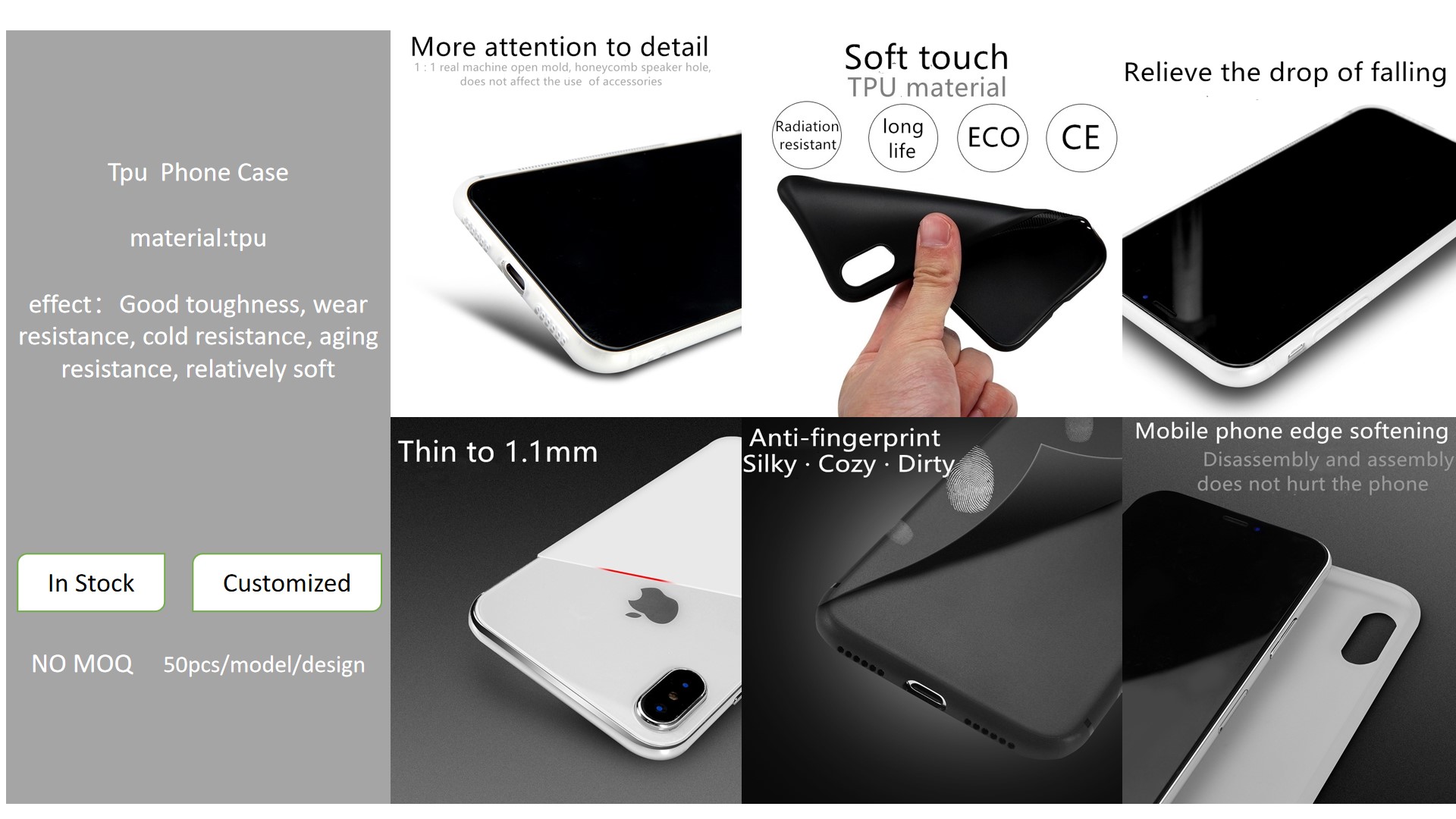 Soft Opp Bag Glass Tempered Smartphone Case Cover