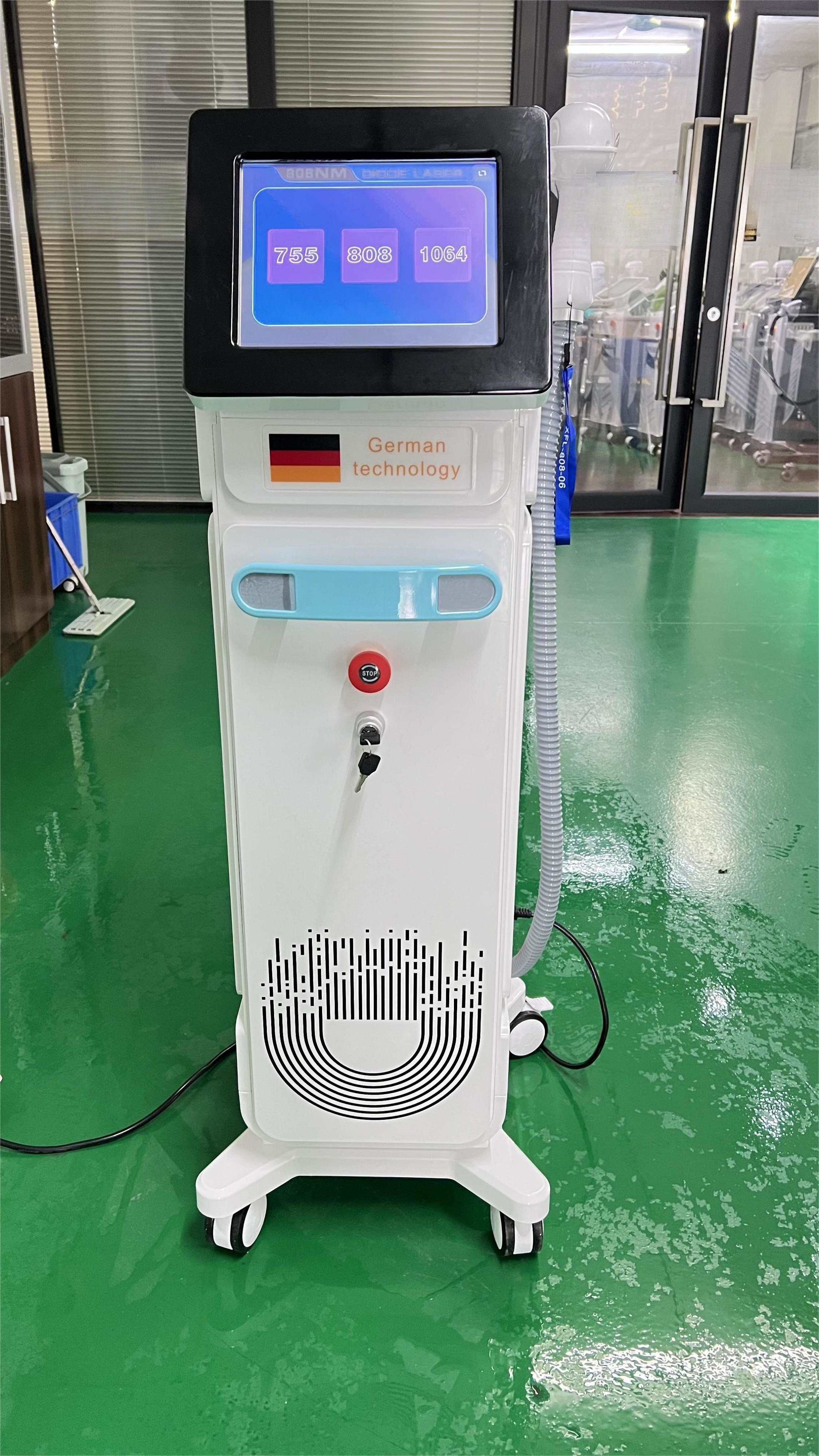 Diode Laser Hair Removal 808 Skin Rejuvenation 3 Wave IPL Diode Laser Hair Removal Machine