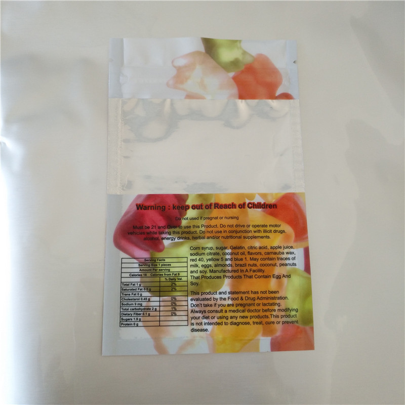 THC Hemp Seeds CBD Editale Infused Candy Gummy Bear Plastic Pouches Packaging Resealable Mylay k Sachet