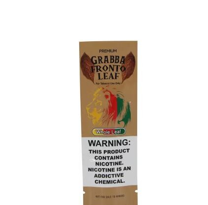 Custom Clear Window Mylar Foil Plastic Packaging Pouch Tobacco Bag
