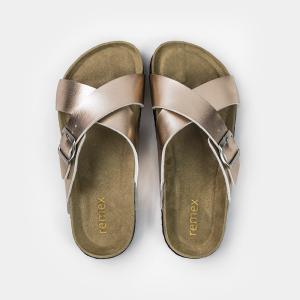  Leather Strap Womens Sliders Size 9 , EVA Sole Adjustable Slides Womens Manufactures
