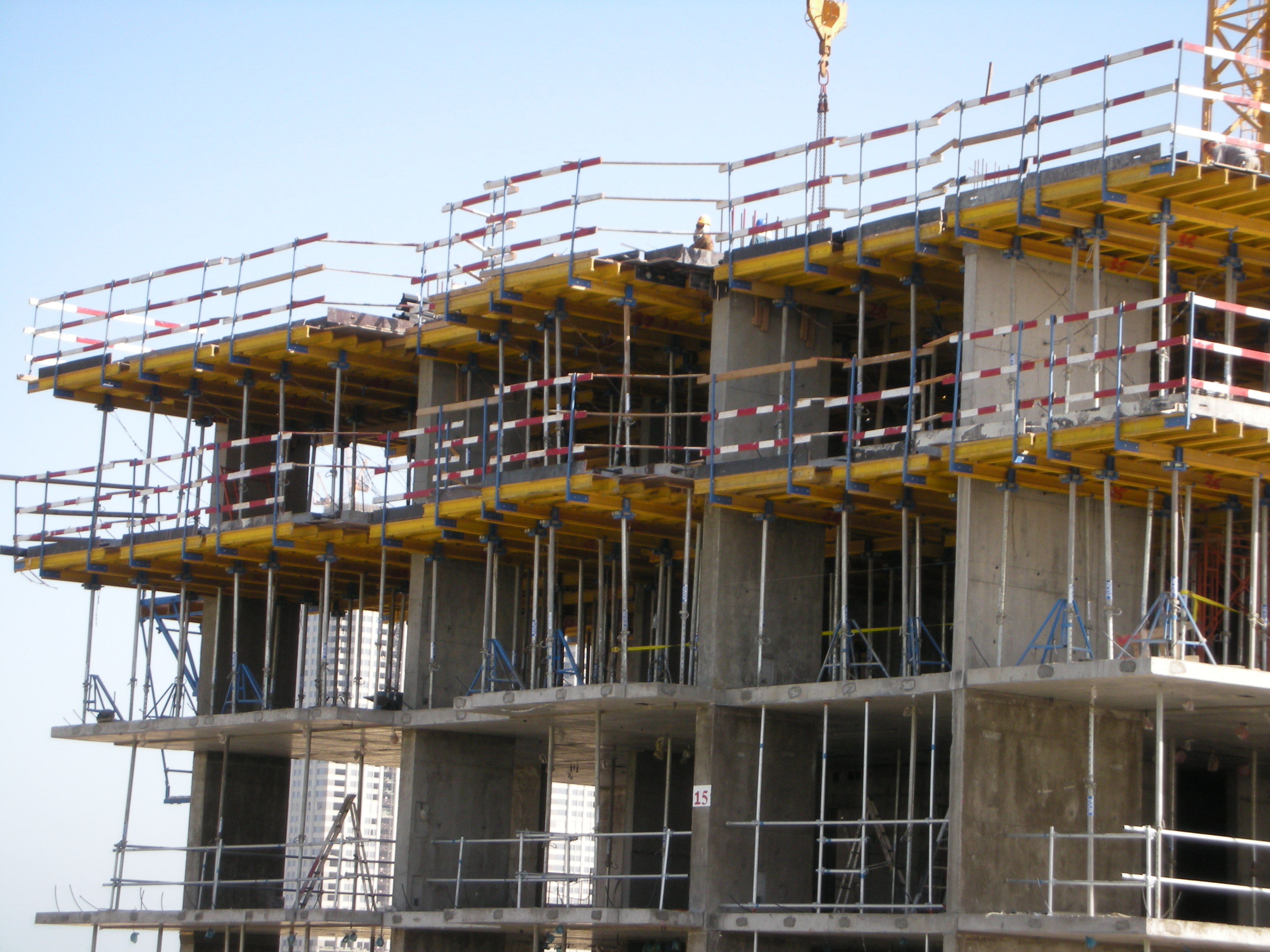 Table formwork for slab construction. Strong and durable