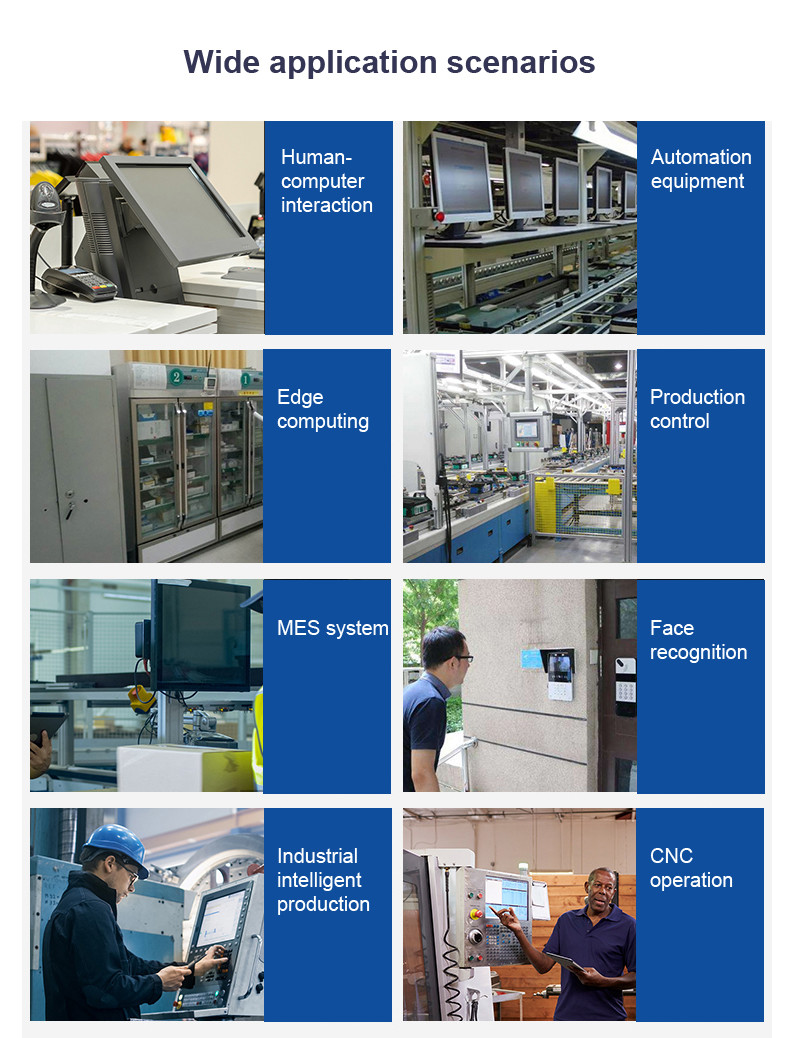 Rugged 18.5 Inch Industrial Touch Panel PC Self Service Smart Terminal With Fingerprint Reader NFC RFID Reader