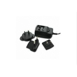  Black Universal AC Power Adapter , EN60950 / EN60065 Interchangeable Plugs Manufactures
