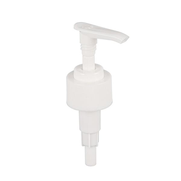 Flat Headed Plastic PP Ribbed Screw Lotion Pump Shower Cream Press Dispenser 28