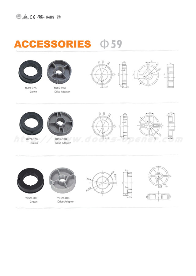 35E AC 120W 17RPM Tubular Motor Roller Shutter