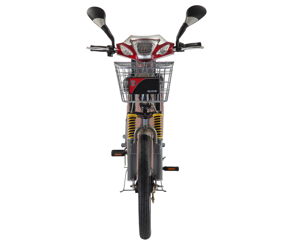 Large Capacity 48V 500W Electric Food Delivery Bike With Front And Rear Drum Brake