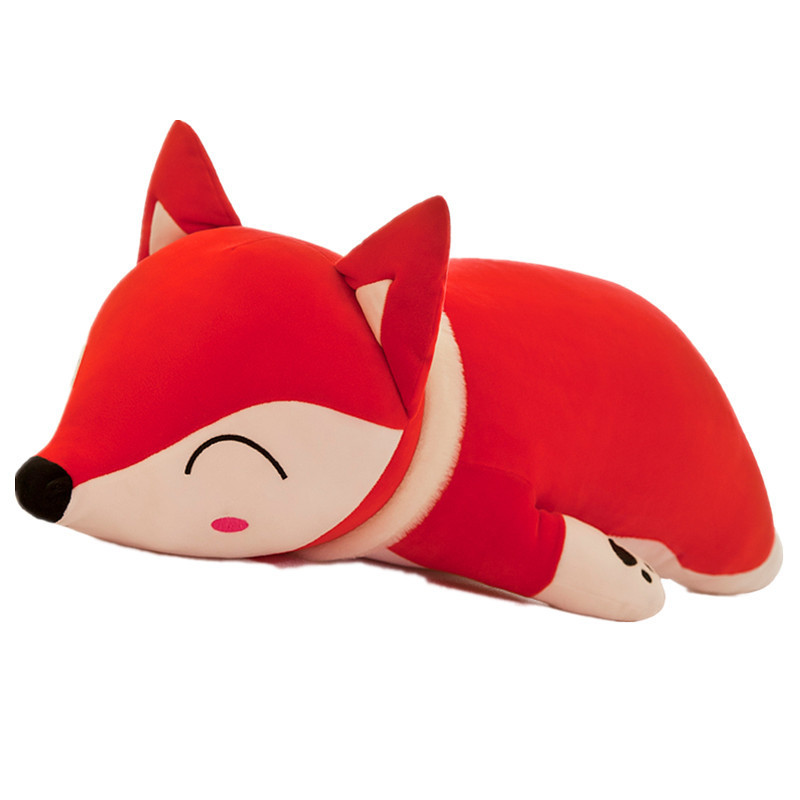 EN71 Non Shedding 30cm Fox Plush Doll With Down Cotton Filling