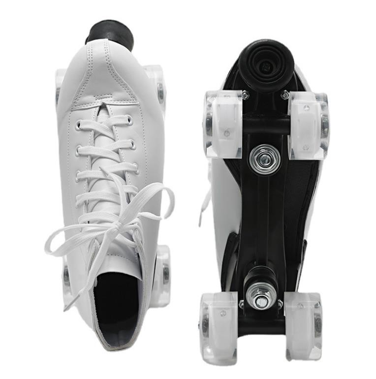 White Roller Skate Blades Unisex Outdoor Roller Skate With Lighting Wheel For Adults Kids
