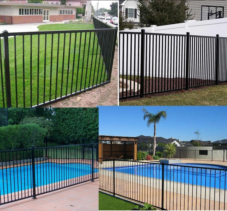 Heavy Duty Square Tube Bar Powder Coated Tubular Fencing Garden
