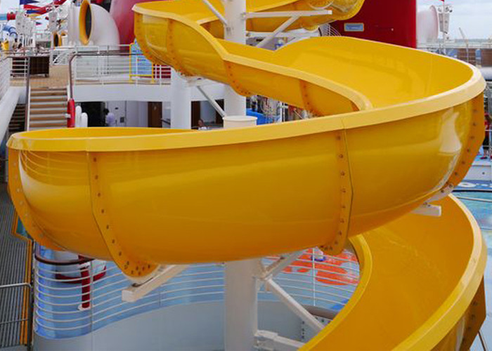 Water Park Spiral Colorful Water Slide Safety Steel Bracket For Aqua Park