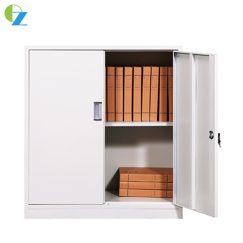 Swing Door Full Short Steel Office Cupboard Metal Filing Cabinet Adjustable Shelf