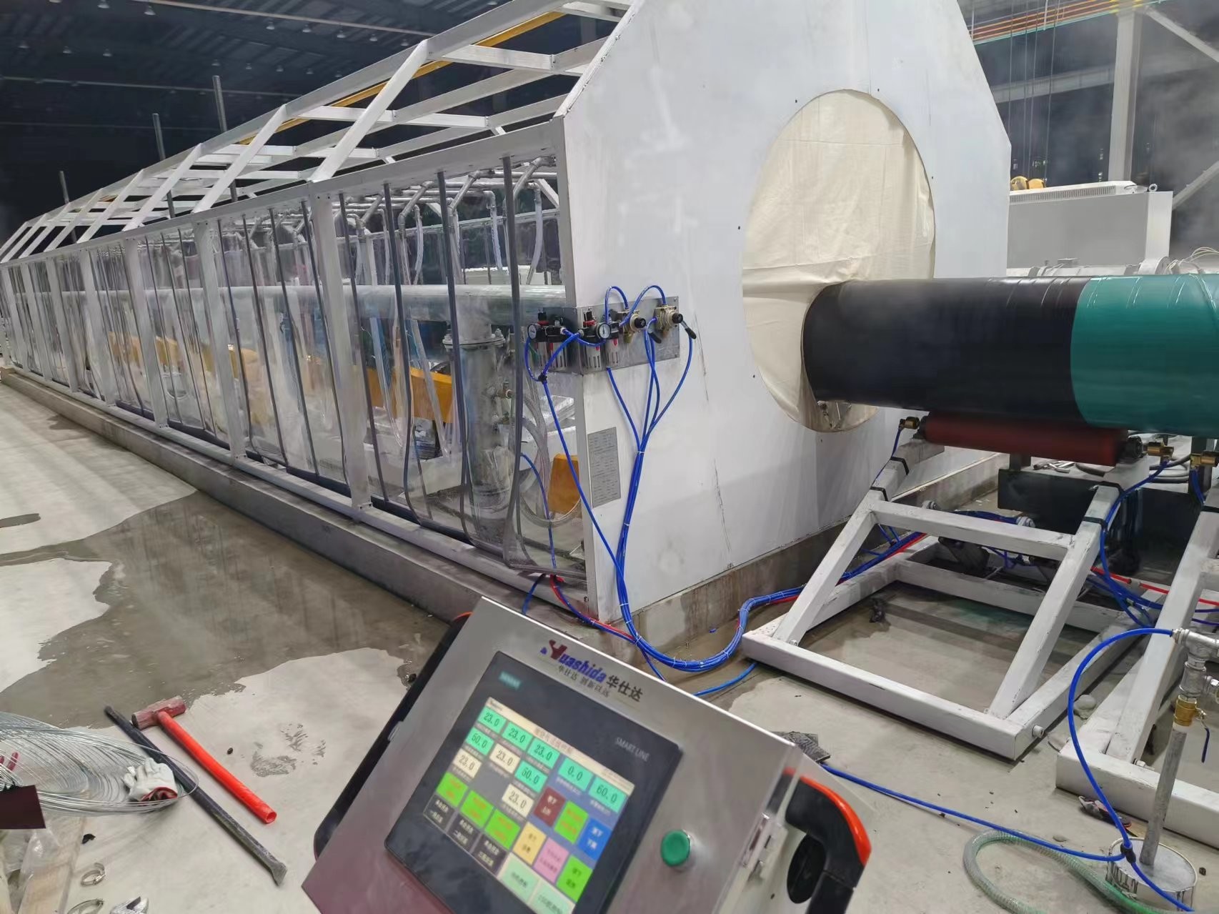 Automatic epoxy coating production line，High Quality Coating Spray Machines