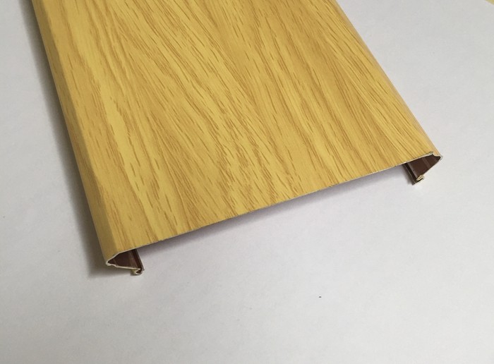 Indoor Decoration Aluminum Suspended Strip Ceiling Panel Beveled Edge Eco-friendly