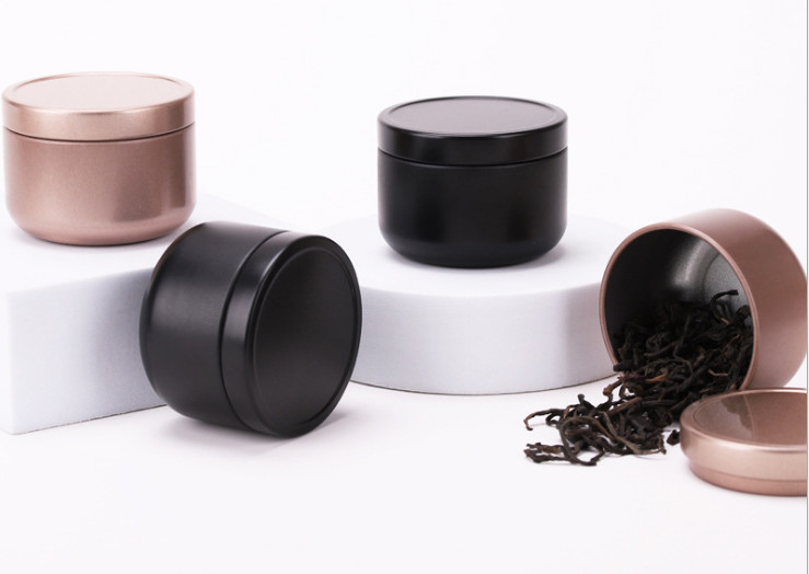 6 Color Aluminum Tins With Lids 50g Metal Storage Canisters