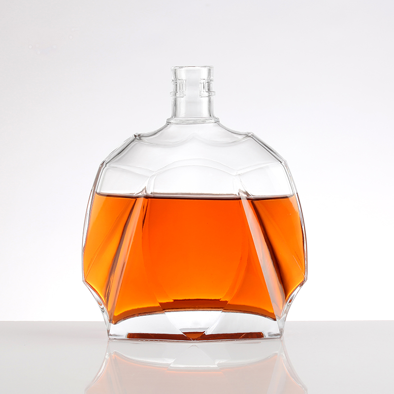 Glass Brandy Bottle with Customizable Personalized Branding and Glass Material