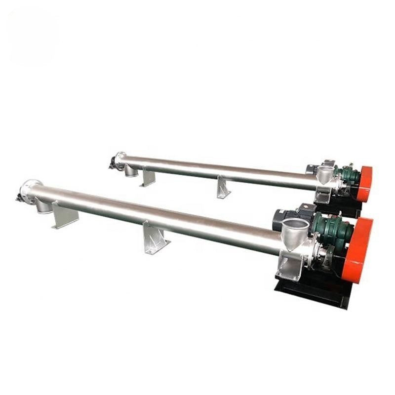 OEM Custom Stainless Steel Inclined Screw Auger Conveyor with Hopper