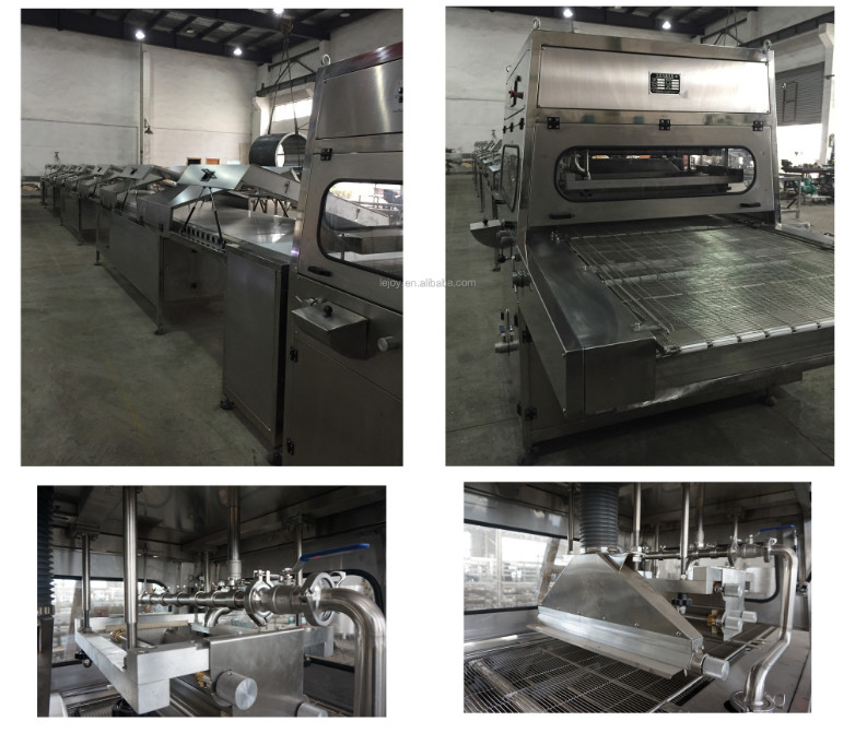 Intelligent 304 Stainless Steel Chocolate Enrobing Machine 12KW Power