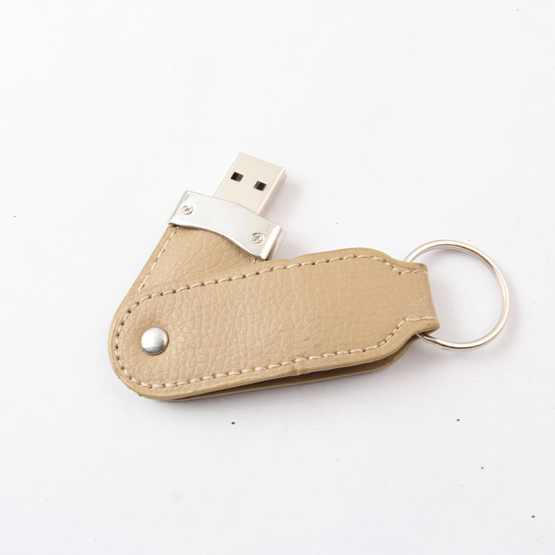 Graded A Full Memory Leather USB Flash Drive With 20MB/S Reading Speed