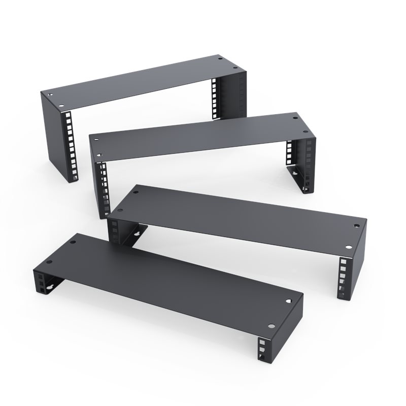 2U Server Rack Shelf Mount Tray 16" Deep for 19" Network Cabinet and Equipment Universal Vented Rack Shelf Mounting