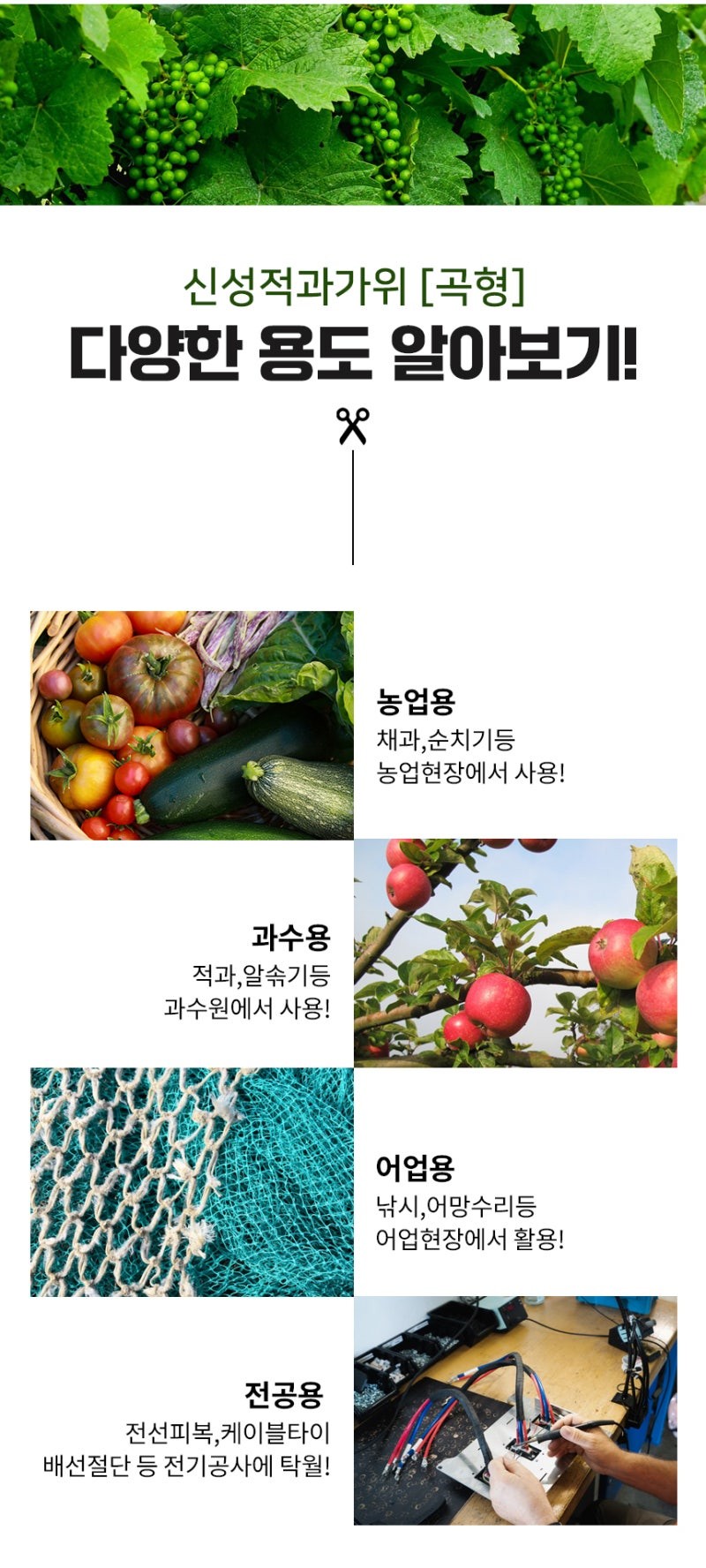 SINSEUNG SB307 Pruning Shears Featuring a High-Quality Carbon Steel Blade Ultra Sharp Garden
