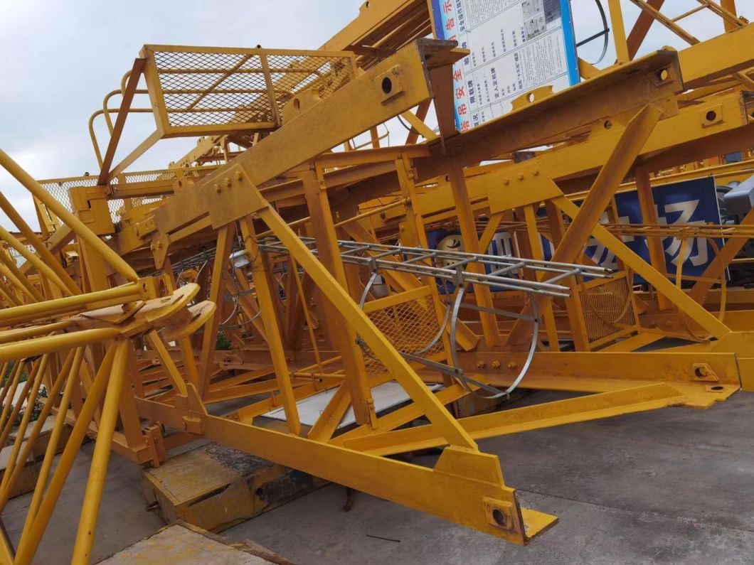 in 2017, The Original Second-Hand Tower Crane Has a Maximum Load of 8t and a Maximum Arm Length of 60m, and The Price Is Preferential