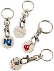 Imitation Cloisonne 1.2mm Antique gold fashion and promotional metal keyring