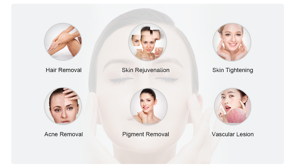 Professional Hair Removal Pigment Removal DPL Skin Rejuvenation Skin Tightening Laser Light Machine