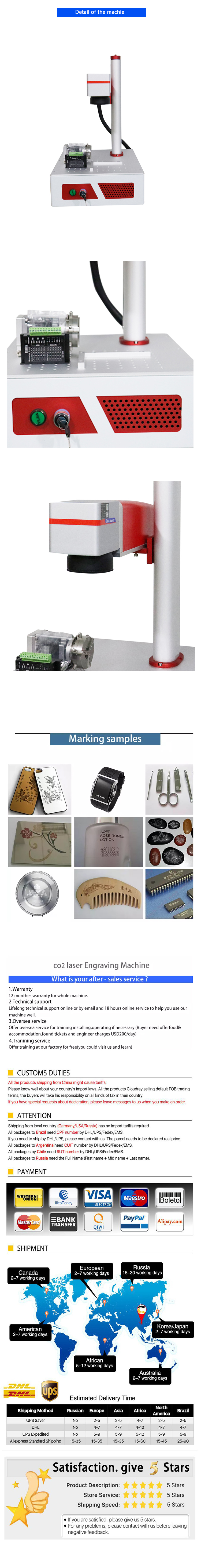 IPG Raycus Max JPT Laser Source Portable Fiber Laser Marking Machine 50w 30w 20w for Metal Plastic Wood Jewelry Button