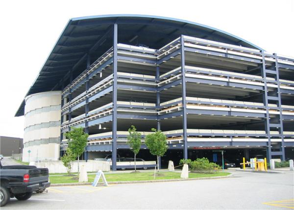 H Steel Frame Car Parking Shade Structure , Residential Covered Parking