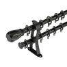 Buy cheap 0.5mm 0.6mm Metal Bracket Adjustable Double Pipe Curtain Pole from wholesalers