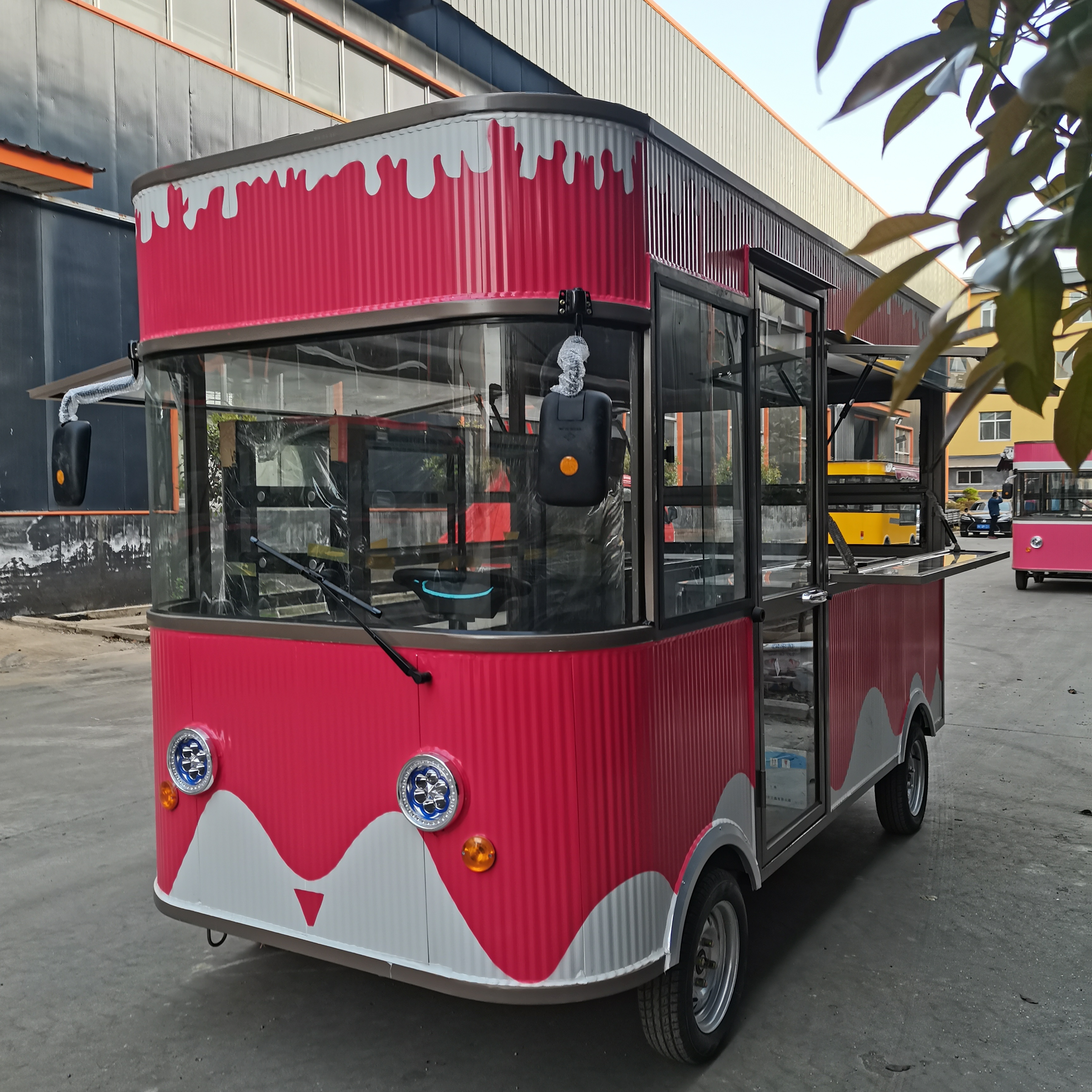 4 Wheels Mobile Food Trucks for Hot Dog Carts and Catering Concession Coffee Food Trailer