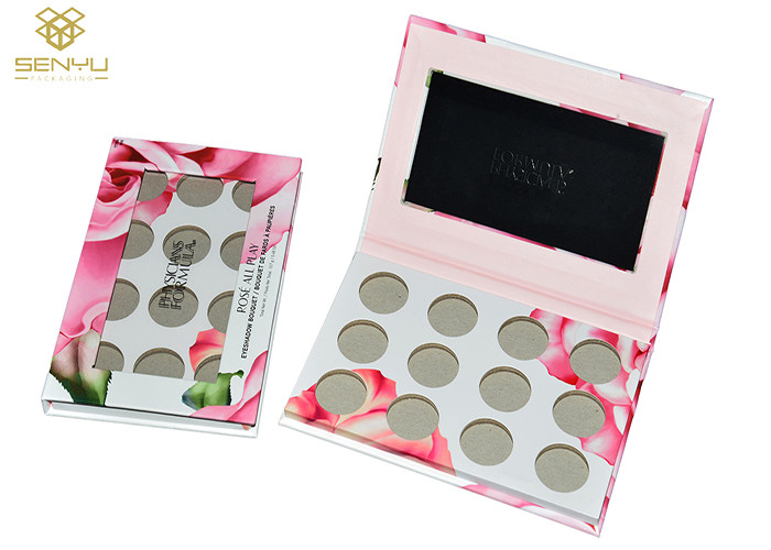 1200g Grey Custom Cosmetic Packaging Boxes Luxury Cardboard Eyeshadow Packaging