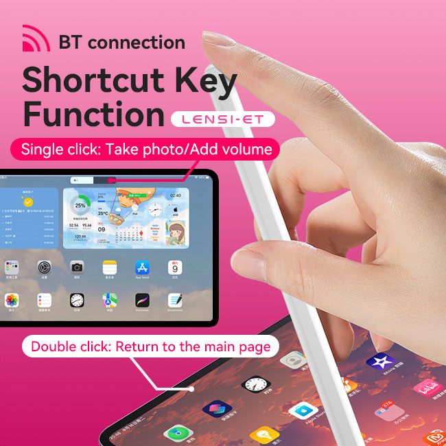 Megnetic Wireless Stylus Pen Palm Rejection Tilt Passive Pen For Touchscreen