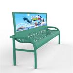 Customized Anticorrosion 2070mm Metal Patio Bench