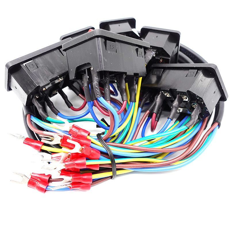 Electronic Devices Male Female Electrical Plug with Switch Wire Harness from Manufactory