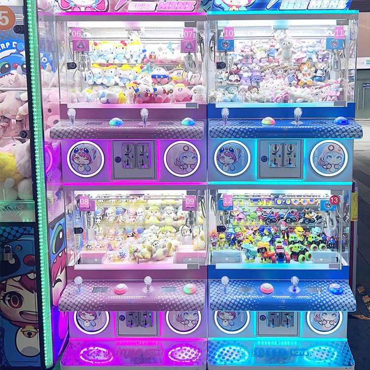 Claw machine Coin Operated plush Owl Claw machine Candy banknotes and coins operated 4 claw machine