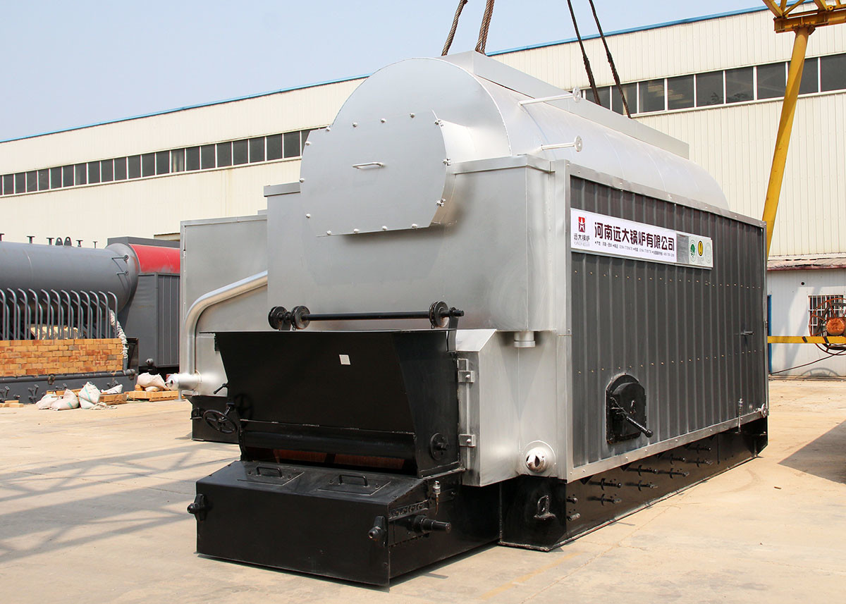 Energy Saving 20 Ton Coal Steam Boiler Travelling Chain Grate Boiler For Textile Processing